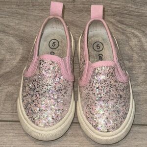 CAT & JACK Glittery Pink Kids Slip-On Shoes